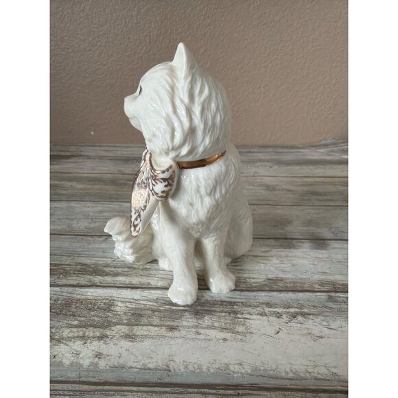 Lenox Sitting Pretty Cat Figurine Classic Cat Collection Ivory Bone China 6" H - Picture 2 of 12